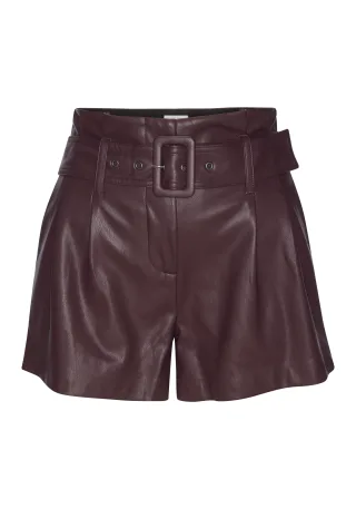 LASCANA Shorts aus Lederimitat, Kunstleder Shorts, elegant, modisch