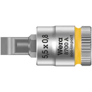 Wera 8700 A FL Schlitzschrauben Zyklop Bitnuss mit 1/4"-Antrieb - 05003320001