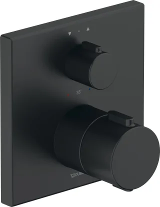 Duravit Thermostatarmaturen Thermostat Unterputz, 2 Verbraucher Schwarz Matt 150x94x150 mm - TH42000 TH4200013046