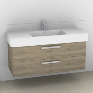 Artiqua 411 Waschtischunterschrank für Vero 032912 Sanremo Eiche quer NB, 411-WU2L-D10-7144-428 411-WU2L-D10-7144-428