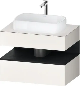 Duravit Qatego Konsolenwaschtischunterbau wandhängend Weiß Supermatt 800x550x600 mm - QA473001684001 QA4730016840010