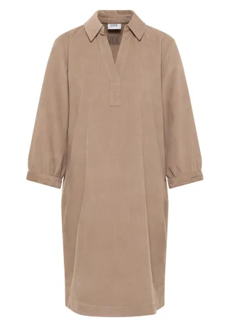 Cecil - Cordkleid in Unifarbe braun - Gr. - S