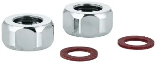 Grohe Anschlussmutter 12902 1/2"x14,5 2 Stück chrom, 1290200M 1290200M
