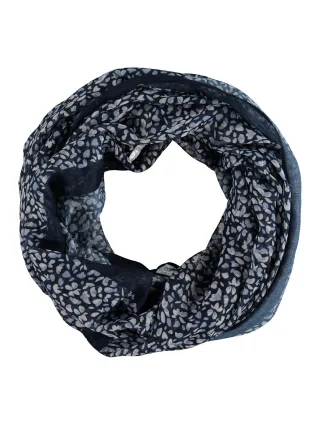 Zabaione - Light Snood El44if navy flower - Gr. - one size