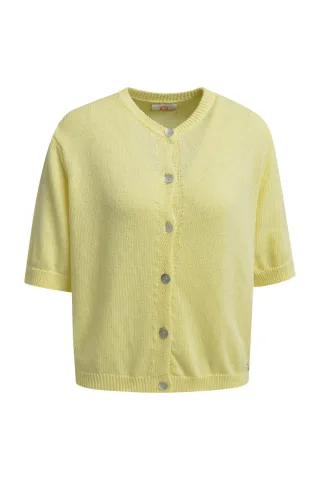 HeartKiss - Cardigan 1/2 Sleeves yellow - Gr. - L/XL