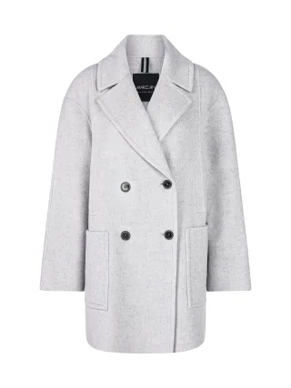 Marc Cain Sports - Mantel aus 100 % Wolle silver grey - Gr. - 36