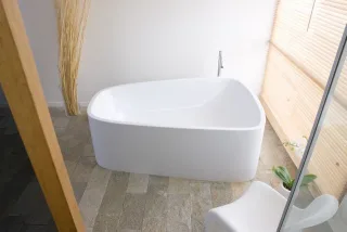 Hoesch Badewanne SingleBath Duo 1798x1173 freistehend mit angeformter Schürze ohne Podest 3699.010