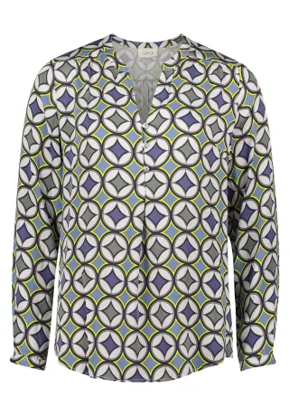 CARTOON - Casual-Bluse blau/grün - Gr. - 42