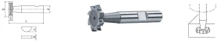 ELMAG HSS Co5-Schlitzfräser DIN 850 - 73502