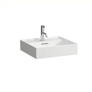 LAUFEN Waschtisch Kartell · LAUFEN 500x460, Standardablauf, weiß matt, 8.1033.2.757.104.1 H8103327571041