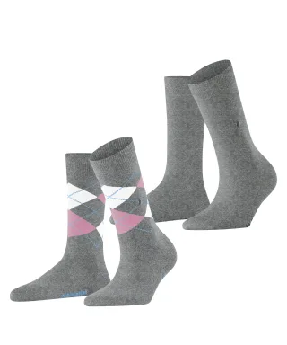 Burlington Socken "Everyday Mix" 2er Pack, 2 Stk. tlg. aus weicher gekämmter Baumwolle atmungsaktiv