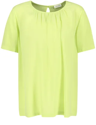 GERRY WEBER Collection - Blusenshirt mit Kräuselfalten lime - Gr. - 38
