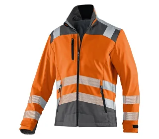 KÜBLER REFLECTIQ Softshell Jacke PSA 2 warnorange/anthrazit S - 1507 8427-3797-S