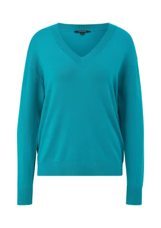 comma - Strickpullover petrol - Gr. - M