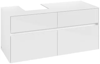 Villeroy & Boch Waschtischunterschrank Collaro C09800 1200x548x500mm Glossy White C09800DH