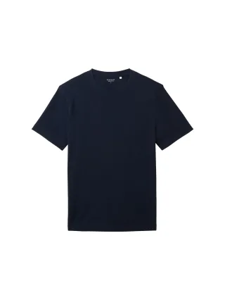 Tom Tailor - Piqué T-Shirt mit Stretch sky captain blue - Gr. - XXL