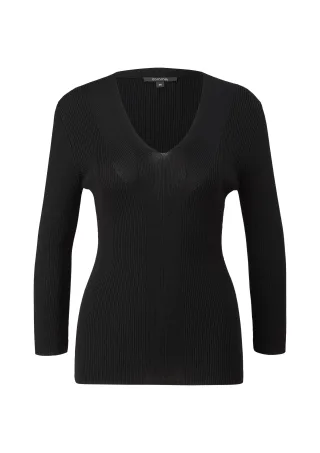 comma - Strickpullover schwarz - Gr. - 44