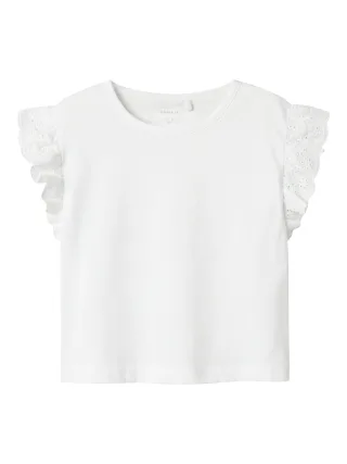 NAME IT - NMFHREJAINE CAPSL SHORT NREG TOP PB lucent white - Gr. - 92