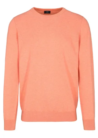 COMMANDER Finest Clothing - Rdh.-Pullover , 1/1 Arm coral mel. - Gr. - M