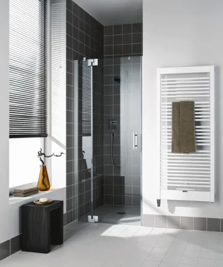 Kermi Pendeltür Filia XP 1TR 0750x1850, silber hochglanz, ESG Opaco mit KermiClean FX1TR07518VYK