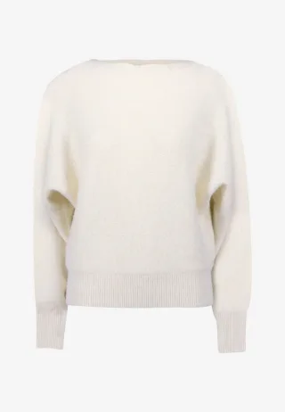 zero - Strickpullover mit U-Boot Ausschnitt gelb - Gr. - 44