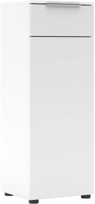 Innostyle Aktenschrank "Büroschrank Santorin, 40/110/38 cm ( B/H/T)" 1 Stk. tlg. 1 Tür links/rechts verwendbar, Softclose, Klarglas, ABS Schutzkante