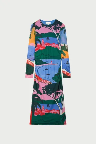 Fabienne Chapot - Samara Dress marina blue/evergreen - Gr. - 36