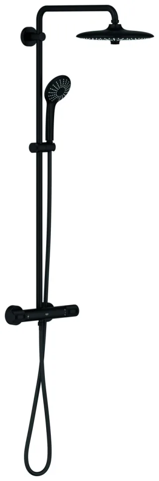 GROHE Duschsystem Euphoria 260 27615_2 Wandm. THM CoolTouch phantom black, 27615KF2 27615KF2