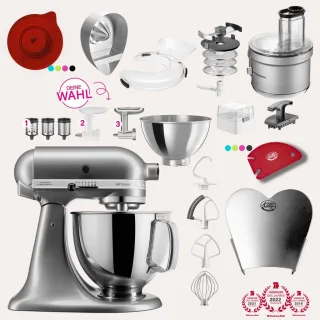 KitchenAid Artisan 4,8 Liter KSM175 Spar-Set mit Food Processor &...