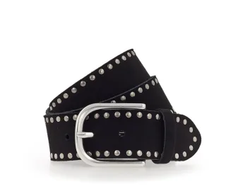 Vanzetti - * Velours-Damengürtel in 40 mm * mit Nieten verziert * femininer und richtungsgebender Look * vel... schwarz | 2026-09nos 23.0...