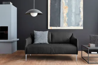 W.SCHILLIG 2-Sitzer "sally" mit Metallfüßen in Silber matt, Breite 154 cm