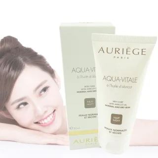 Auriege Paris Aqua  Vitale Nacht Creme trockene normale Haut Aprikose 50ml