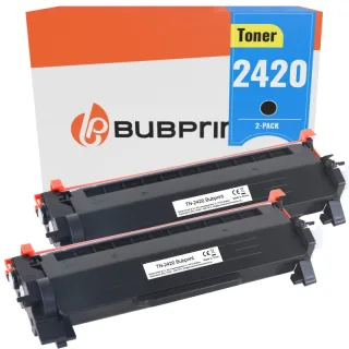 2 Toner kompatibel für Brother TN-2420 schwarz 3K
