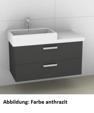Artiqua 415 Waschtischunterschrank für Living City 818432 Weiß Matt Select, 415-WU2L-L13-7161-171 415-WU2L-L13-7161-171