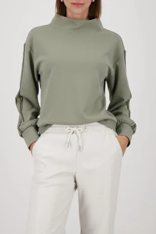 monari - Sweatshirt mit Streifen sage - Gr. - 36