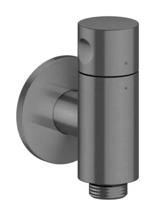 Hansgrohe Wandanschluss Stop AXOR One mit Absperrventil brushed black chrome , 48781340 48781340