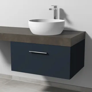 Sanipa Waschtischunterbau mit Auszug 2morrow (G3322) 340x700x520 Marine-Matt, G33221R G33221R
