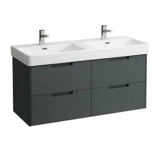 LAUFEN Waschtischunterschrank JUNA 446x1168x515 4 Schubl m. Griffmulde f.WT H814966 verkehrsgrau, H4 H4115441092661