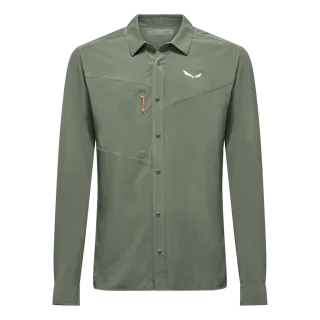 SALEWA - Puez Langarm Hemd Herren - Grün (Gr.52)