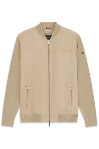 bugatti - Herren Strickjacke beige - Gr. - S
