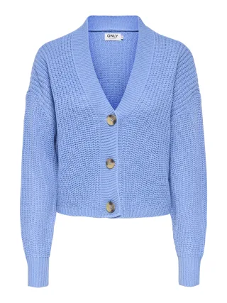 ONLY - ONLCAROL NICE L/S CARDIGAN KNT NOOS Cornflower Blue - Gr. - S
