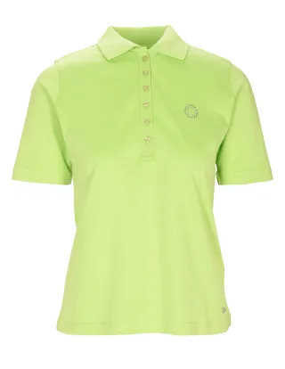 CLARINA - (S)NOS Poloshirt, Swarowski 514 limette - Gr. - 44