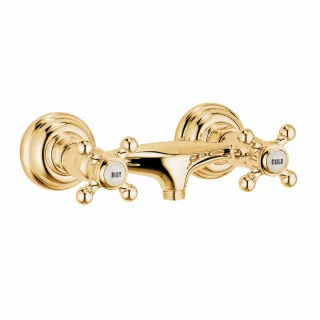Kludi Brausearmatur Adlon Wandmontage gold 516104520