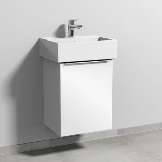 Sanipa 3way Waschtischunterbau zu Duravit Vero Air Waschtisch mit 1 Tür, Weiß-Glanz UF43078