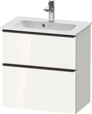 Duravit D-Neo Waschtischunterbau wandhängend Weiß Hochglanz 610x372x625 mm - DE43680BD220000 DE43680BD220000