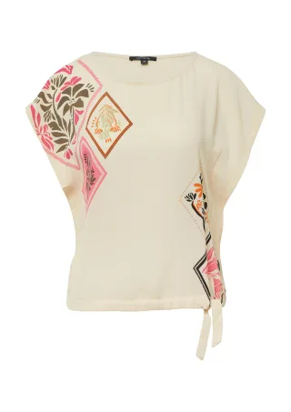 comma - T-Shirt beige - Gr. - 34