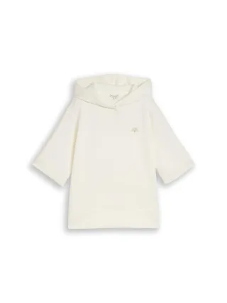 Tom Tailor - Hoodie Sweatshirt aus Scuba whisper white - Gr. - S