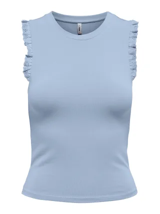 ONLY - ONL30 AIAH S/L FRILL TOP CS JRS - Gr. - XS