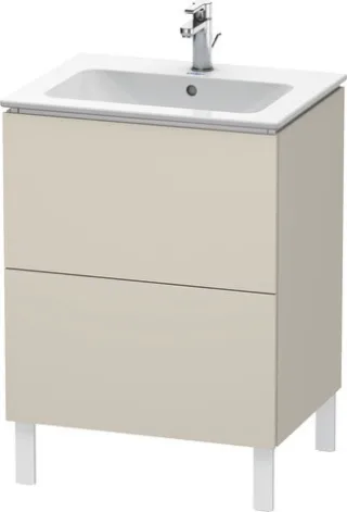 Duravit L-Cube Waschtischunterbau bodenstehend Taupe Matt 620x481x704 mm - LC662509191 LC662509191