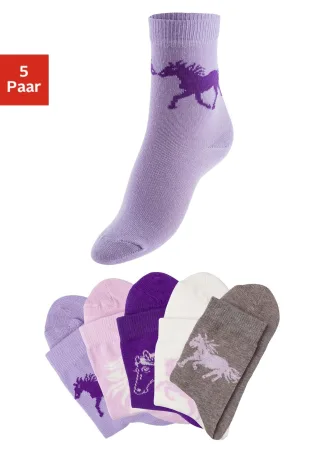 H.I.S Socken Packung, 5 Stk. tlg. mit Pferdemotiven
